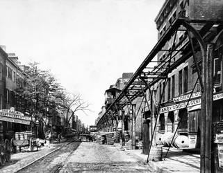 Elevated Railroad, New York, c.1860-70s